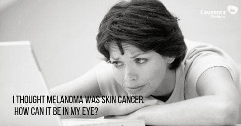 I thought melanoma was skin cancer. How can it be in my eye?