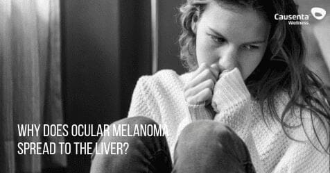 Why does ocular melanoma spread to the liver?