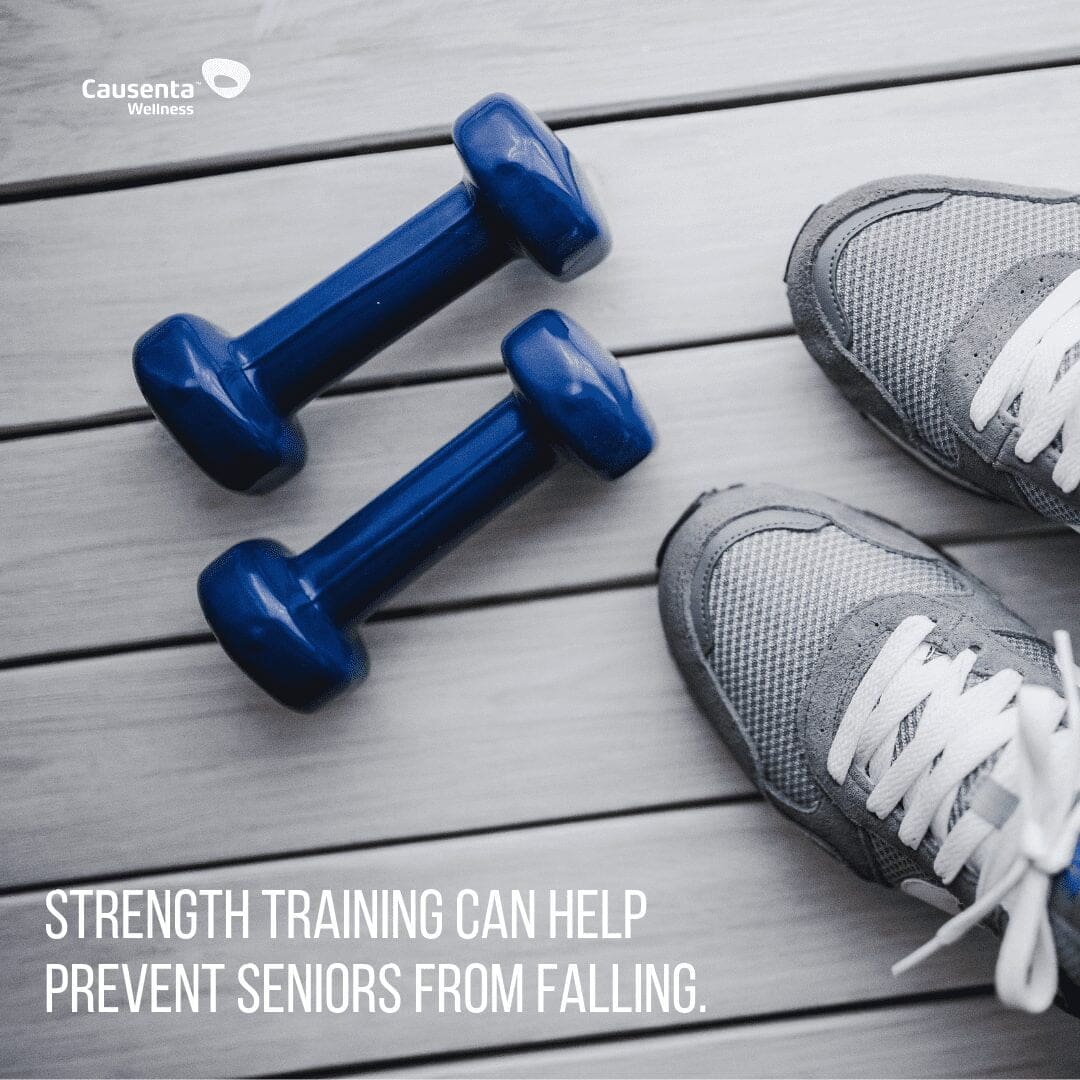 Don't let "I've fallen, and I can't get up!" become reality for you. Strength training can help prevent seniors from falling.