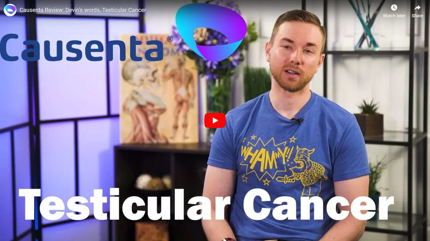Causenta Review: Devin's words, Testicular Cancer