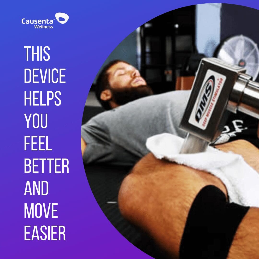 No, it’s not a jackhammer. It’s a therapeutic technology that relieves pain and helps you move better.
