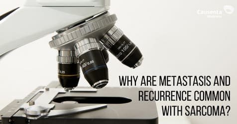 Why are metastasis and recurrence common with sarcoma?