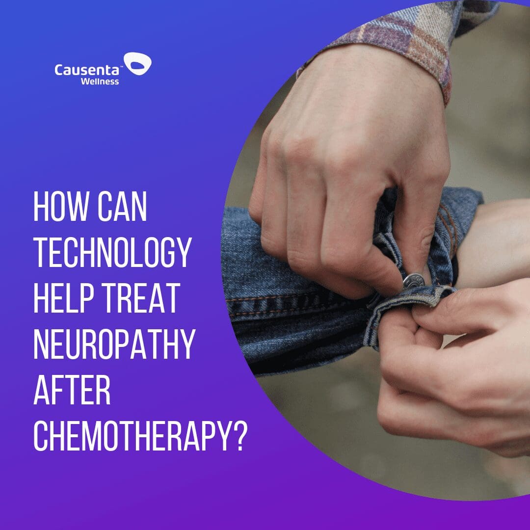 How can technology assist with treating neuropathy after chemotherapy?