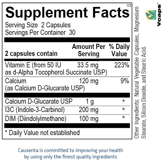 Estro Performance Calcium D-Glucarate, I3C and DIM
