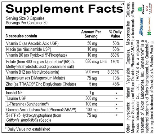 Mood Pro II Taurine, L-Theanine, GABA and 5-HTP