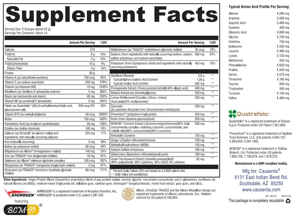 Optimum Protein Vegan Protein