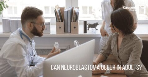 Can neuroblastoma occur in adults?
